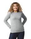 64400 Gildan Softstyle Long Sleeve T-shirt Adult RS Sport Grey Front