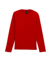 64400 Gildan Softstyle Adult Long Sleeve T-shirt Red Flat View