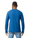 64400 Gildan Softstyle Long Sleeve T-shirt Adult Royal Back