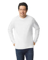 64400 Gildan Softstyle Long Sleeve T-shirt Adult White Front