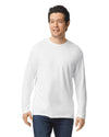 64400 Gildan Softstyle Long Sleeve T-shirt Adult White Front