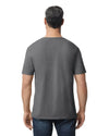 64V00 Gildan Softstyle Adult V-NeckT-shirt Charcoal Back View