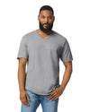 64V00 Gildan Softstyle Adult V-NeckT-shirt RS Sport Grey Front View