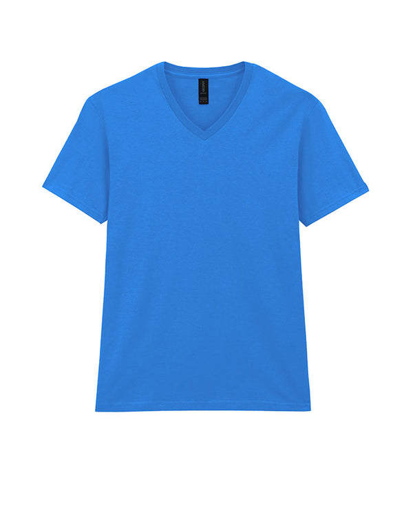 64V00 Gildan Softstyle Adult V-NeckT-shirt Royal Blue Flat View