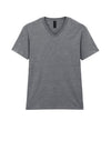 64V00 Gildan Softstyle Adult V-NeckT-shirt Sport Grey Flat View
