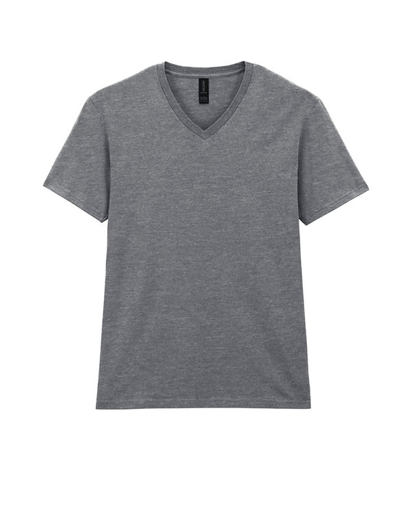 64V00 Gildan Softstyle Adult V-NeckT-shirt Sport Grey Flat View