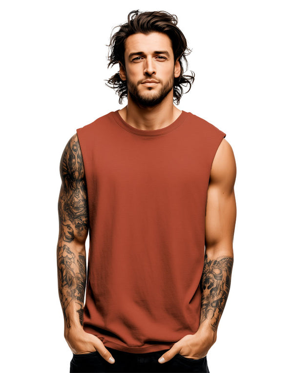 5073 AS Colour Classic Men's Tank Clay Flat View