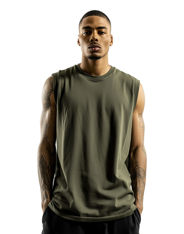 5073 AS Colour Classic Men's Tank Cypress Front View