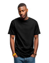 AT001 AWDis Unisex Black T-Shirt Men's Front View