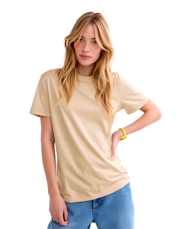 AT001 AWDis Unisex Desert Sand T-Shirt Women's Front View