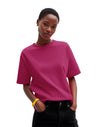 AT001 AWDis Unisex Hot Pink T-Shirt Women's Front View