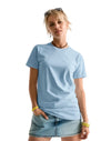 AT001 AWDis Unisex Sky Blue T-Shirt Women's Front View