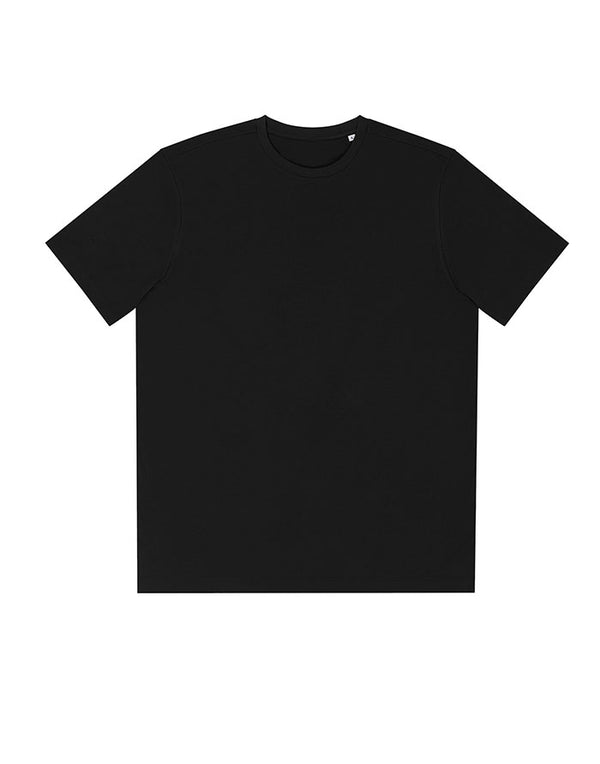 AT002 AWDis Unisex Black T-Shirt Flat View