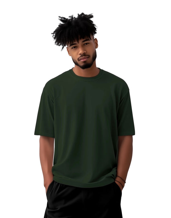 AT002 AWDis Unisex Bottle Green T-Shirt Front View