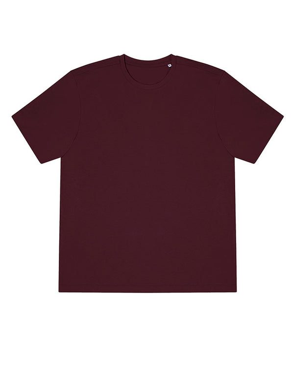 AT002 AWDis Unisex Burgundy T-Shirt Flat View