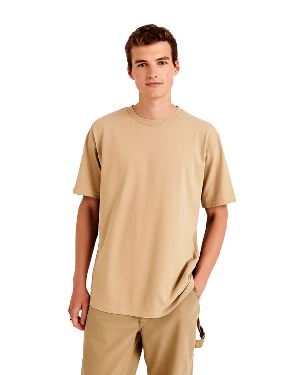 AT002 AWDis Unisex Desert Sand T-Shirt Men's Front View