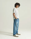 AT002 AWDis Unisex Heather Grey T-Shirt Men's Full Body View