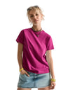 AT002 AWDis Unisex Hot Pink T-Shirt Women's Front View
