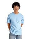 AT002 AWDis Unisex Sky Blue T-Shirt Men's Front View