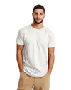 AT002 AWDis Unisex White T-Shirt Men's Front View