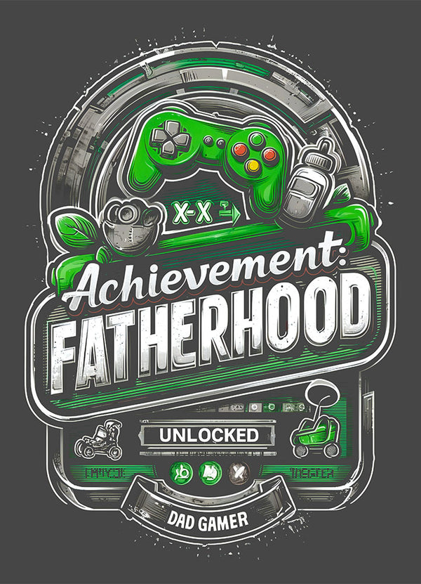Achievement Fatherhood Unlocked Design