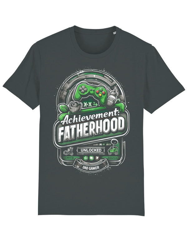 Achievement Fatherhood Unlocked Design T-shirt