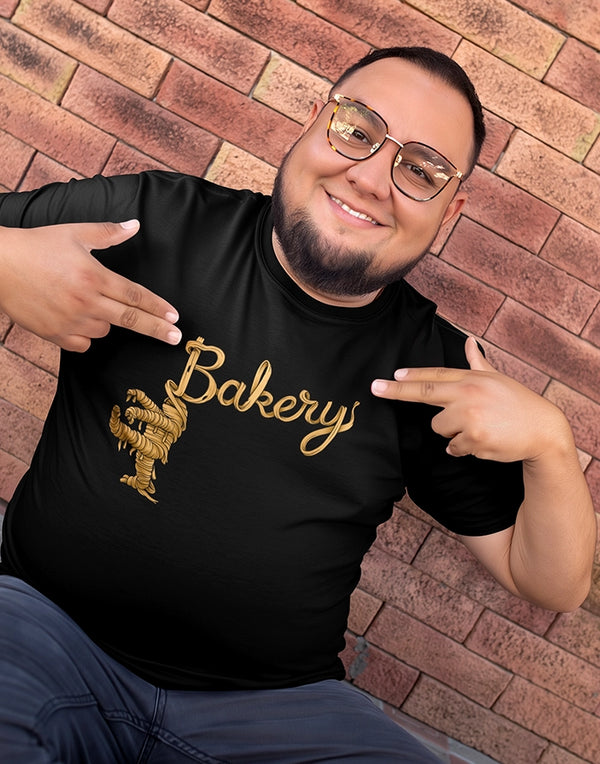 Bakery Mummy T-Shirt Black Front View