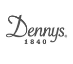The logo for Dennys 1840, featuring the brand name in a dark gray cursive font with '1840' written underneath in a serif typeface, set against a plain white background.