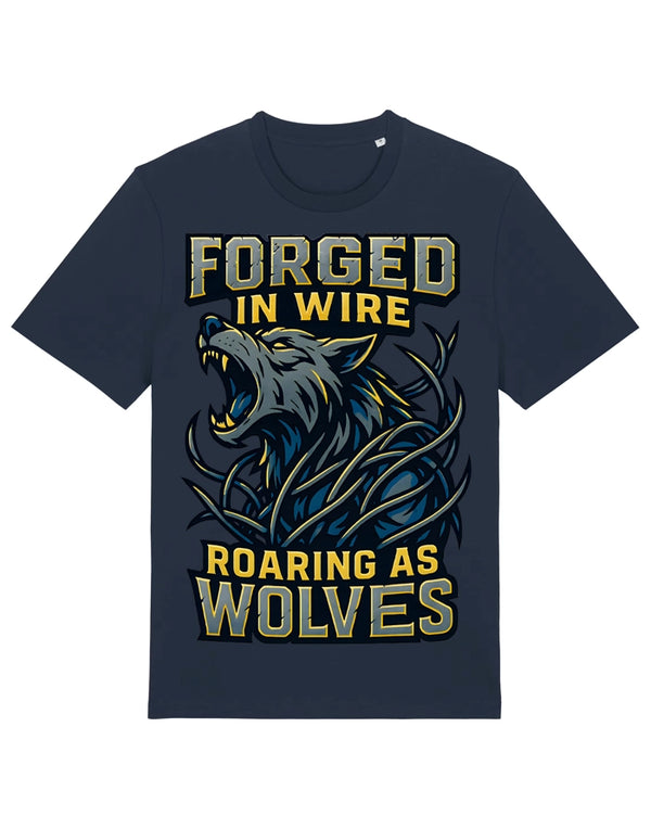 Forged In Wire Roaring As Wolves T-Shirt FlatView