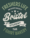 Customisable Freshers Life Bristol – No Sleep Society T-Shirt (TBS011T)