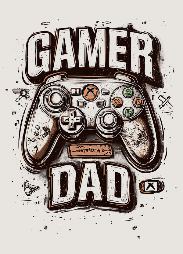 Father Day T-shirt- Gamer Dad Design