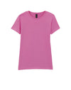 64000L Gildan Softstyle Women's T-Shirt Azalea Pink Flat View
