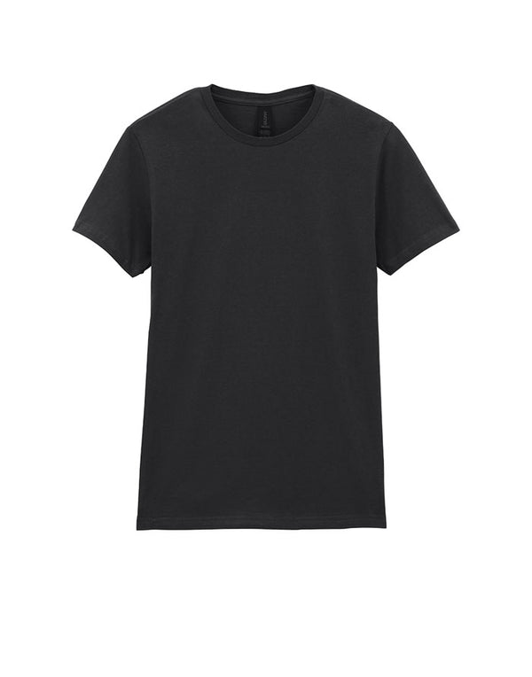 64000L Gildan Softstyle Women's T-Shirt Black Flat View