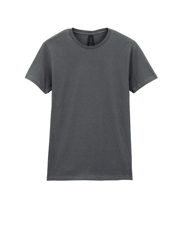 64000L Gildan Softstyle Women's T-Shirt Charcoal Flat View