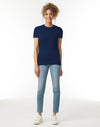 64000L Gildan Softstyle Women's T-Shirt Navy Blue Front View