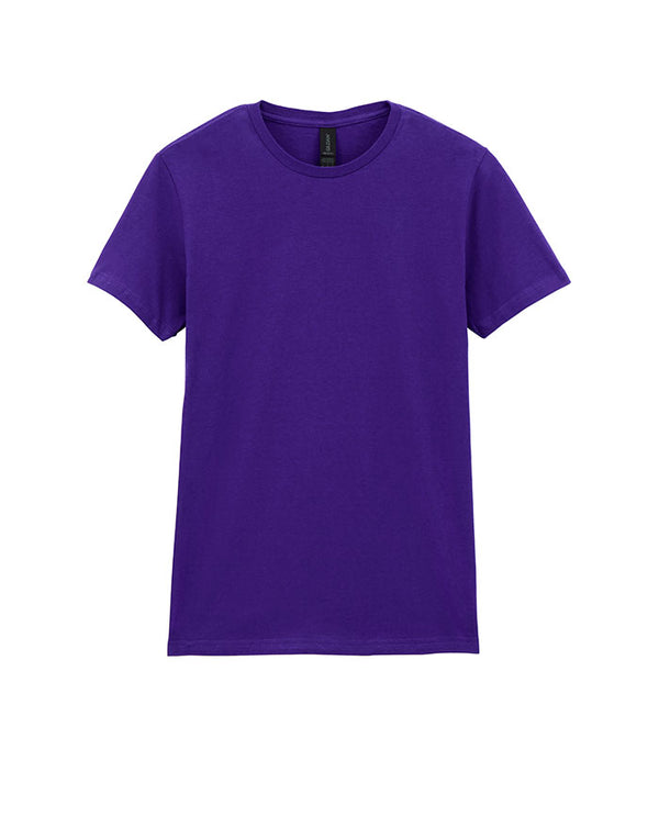 64000L Gildan Softstyle Women's T-Shirt Purple Flat View