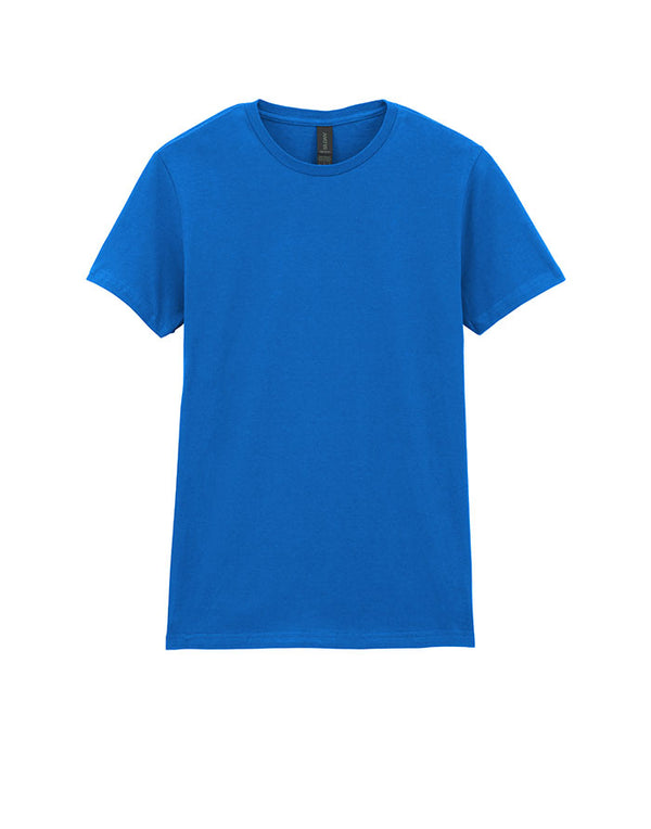 64000L Gildan Softstyle Women's T-Shirt Royal Blue Flat View