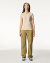 64000L Gildan Softstyle Women's T-Shirt Sand FrontView