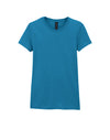 64000L Gildan Softstyle Women's T-Shirt Antique Sapphire Blue Flat View