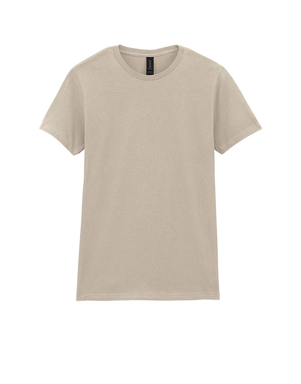 64000L Gildan Softstyle Women's T-Shirt Sand Flat View