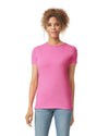 Gildan 64000L Womens Softstyle t-shirt azalea pink front View