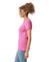 Gildan 64000L Womens Softstyle t-shirt azalea pink side View