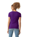 Gildan 64000L Womens Softstyle t-shirt purple back View
