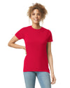 Gildan 64000L Womens Softstyle t-shirt red front View