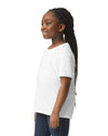 Gildan softstyle kids t-shirt 64000B white side View