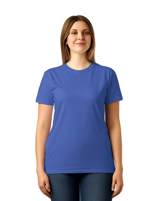 H000 Gildan Unisex Hammer T-shirt Flo Blue Front View
