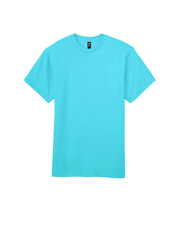 H000 Gildan Unisex Hammer T-shirt Lagoon Blue Flat View