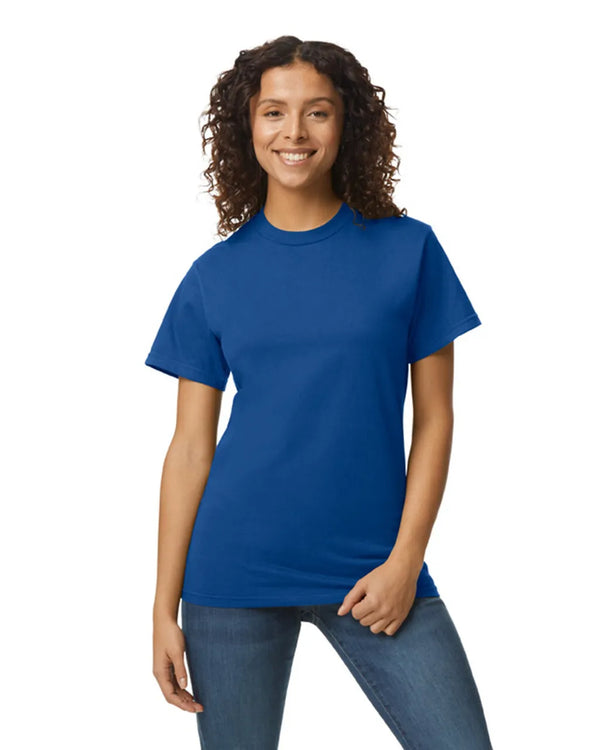 H000 Gildan Hammer Unisex T-shirt Deep Royal Blue Front View