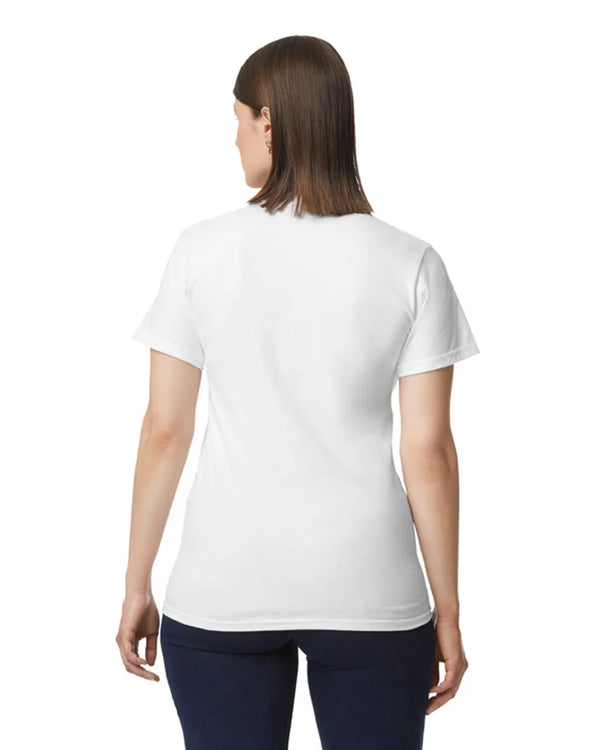 H000 Gildan Unisex Hammer T-shirt White Back View