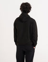 JH001 AWDis College Unisex Black Hoodie Back View